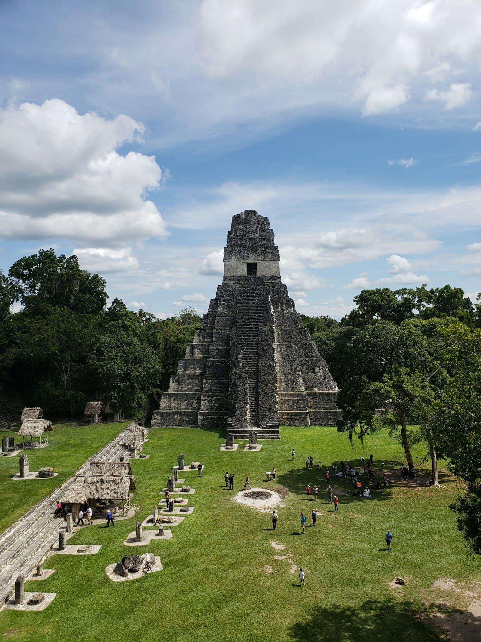 Gran Plaza, Tikal, Temples I and II